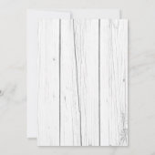 ひまわりブライダルシャワー素朴な金ゴールド幾何学的 招待状 (裏面)