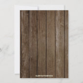 ひまわりブライダルシャワー素朴招待,フローラ 招待状 (裏面)