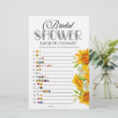 ひまわりブライダルシャワー絵文字ゲーム (スタンド正面)