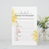 ひまわりブライダルシャワー絵文字ゲーム (スタンド正面)