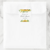 ひまわりブライダルシャワー スクエアシール (バッグ)