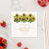 ひまわりブライダルシャワー スタンダードカクテルナプキン (インサイチュ)