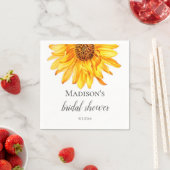 ひまわりブライダルシャワー スタンダードカクテルナプキン (インサイチュ)
