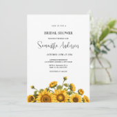 ひまわりブライダルシャワー 招待状 (スタンド正面)