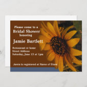 ひまわりブライダルシャワー 招待状 (正面/裏面)