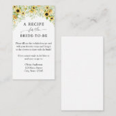 ひまわりブライダルレシピ要求格納カード エンクロージャーカード (正面/裏面)