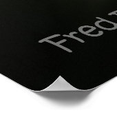 ひまわりブラック・ヴィネット ポスター (角)