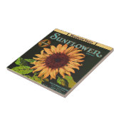 ひまわりブランドオレンジ色のフルーツクラートラベル タイル (側面)