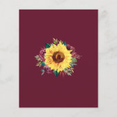 ひまわりブルゴーニュ縁ど秋バジェット結婚ズ (裏面)