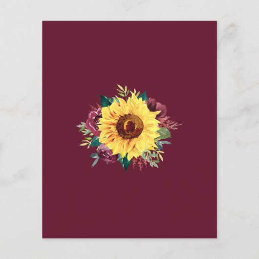 ひまわりブルゴーニュ縁ど秋バジェット結婚ズ (裏面)