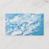 ひまわりブルースカイアンドクラウドファインアート国 名刺 (裏面)