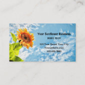 ひまわりブルースカイアンドクラウドファインアート国 名刺 (正面)