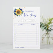 ひまわりブルーライトブライダルシャワーソングゲーム (スタンド正面)