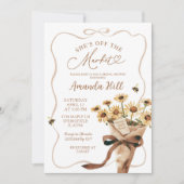 ひまわりブーケオフザマーケットブライダルシャワー 招待状 (正面)