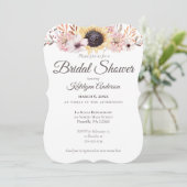 ひまわりブーケブライダルシャワー招待状 招待状 (スタンド正面)