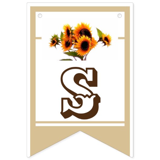 ひまわりブーケ結婚のコレクションのバンティングフラッグ バンティングフラッグ (第6の旗)