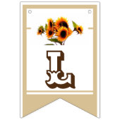 ひまわりブーケ結婚のコレクションのバンティングフラッグ バンティングフラッグ (第2の旗)