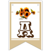 ひまわりブーケ結婚のコレクションのバンティングフラッグ バンティングフラッグ (第1の旗)