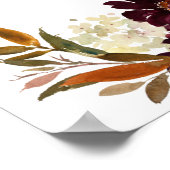 ひまわりブーケ フラワーウェルカム ブライダルシャワー ポスター (角)