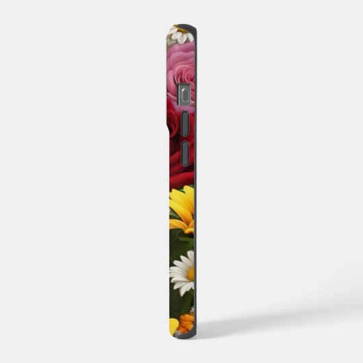 ひまわりブーケ – iPhone 15 Proケース iPhoneケース (左側面)