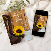 ひまわりブーツカントリーウェスタン卒業パーティー 招待状