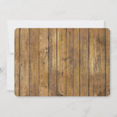 ひまわりブーツホワイトレースウッド結婚式招待状 招待状 (裏面)