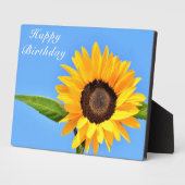 ひまわりプラーク誕生日プレゼント フォトプラーク (側面)