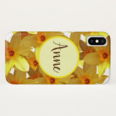 ひまわりプリントのオリジナルiPhoneケース Case-Mate iPhoneケース (裏面(横))