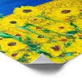 ひまわりプリント ポスター (角)