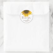 ひまわりプレゼントお願い ラウンドシール (バッグ)