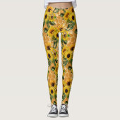 ひまわりプレゼント |ひまわりの花のように作る レギンス (正面)