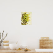 ひまわりプロフィール写真アートプリント ポスター (キッチン)