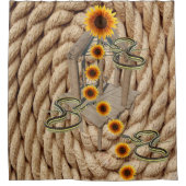 ひまわりヘビのシャワーカーテン シャワーカーテン (正面)