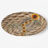 ひまわりヘビ紙プレート ペーパープレート (アングル)