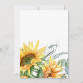 ひまわりベイビーシャワーメール便 招待状 (裏面)