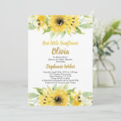 ひまわりベイビーシャワー 招待状 (スタンド正面)
