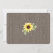 ひまわりベイビー ナチュラル フォト 出生発表 招待状 (裏面)