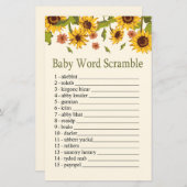 ひまわりベビーの単語スクランブルゲーム (正面/裏面)
