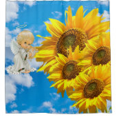 ひまわりベビーエンジェルフローラシャワーカーテン シャワーカーテン (正面)