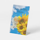 ひまわりベビーエンジェルフローラペデスタルサイン 台座サイン (正面)