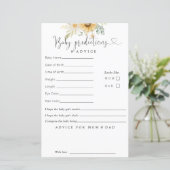 ひまわりベビー予測アドバイスカード (スタンド正面)