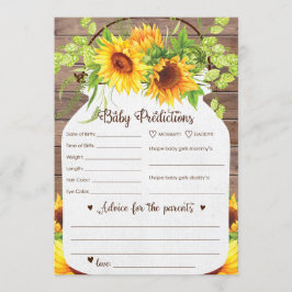 ひまわりベビー予測及びアドバイスカード 招待状
