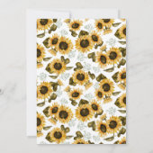 ひまわりベビー写真誕生発表 案内状 (裏面)