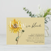 ひまわりベビー開花ベビーシャワーパーティー 招待状 (スタンド正面)