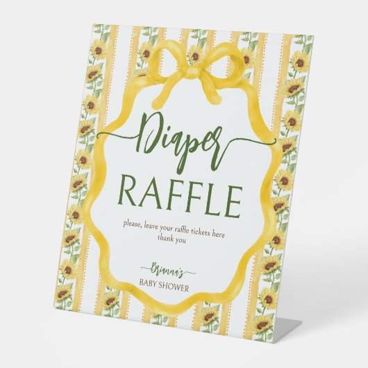 ひまわりベビー開花ベビー表記号 台座サイン (正面)