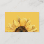 ひまわりベビー開花赤ちゃんシャワーおむつラッフル エンクロージャーカード (裏面)