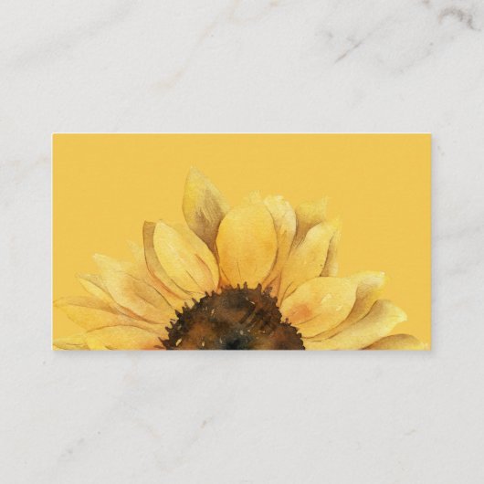 ひまわりベビー開花赤ちゃんシャワーおむつラッフル エンクロージャーカード (裏面)