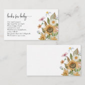 ひまわりベビー エンクロージャーカード (正面/裏面)