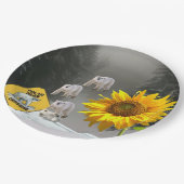 ひまわりホッキョクグマフローラ紙プレート ペーパープレート (アングル)