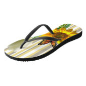 ひまわりホワイトチューリップバタフライビーチサンダル ビーチサンダル (アングル)
